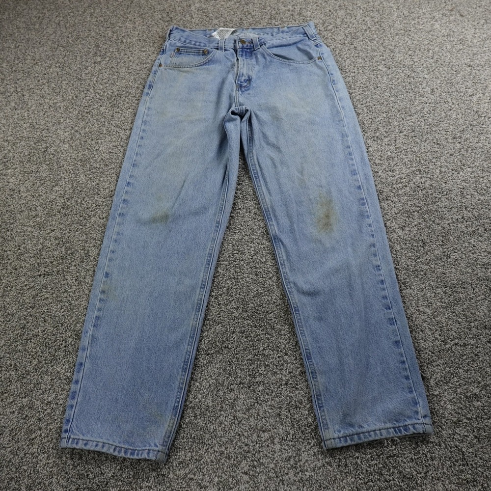 Carhartt Jeans Mens 32X30 Blue Denim Pants Relaxed Taper Grunge Fade Work Y2K